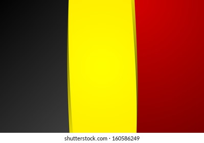 Creative Abstract Flag of Belgium Backgroung
