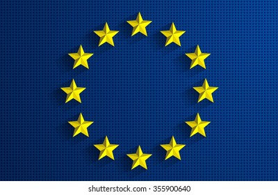 Creative Abstract Flag of European Union Background