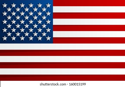 Creative Abstract Flag Of USA Background