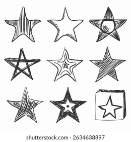 Creatieve abstracte flitser met cartoon figuur gloed decoratief ontwerp vorm glitter art icon sprankeling burst illustratie vector lijn schets achtergrond geometrische doodle effect hand tekening.

