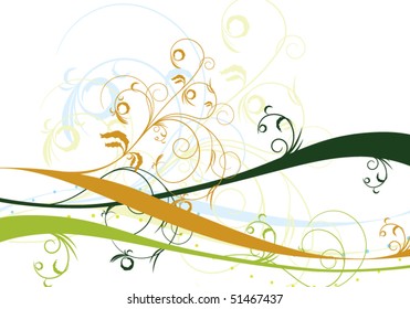 creative abstract floral background