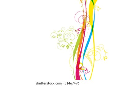 creative abstract floral background
