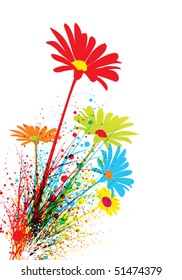 creative abstract floral background