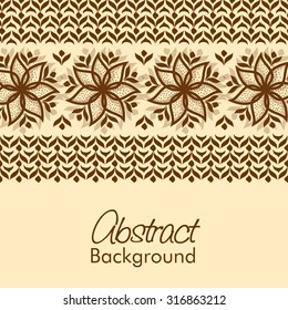 Creative abstract floral design decorated background.