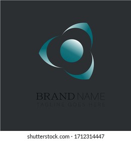 Creative abstract flower logo design template. illustration. Minimalism style. illustration isolated on white background.