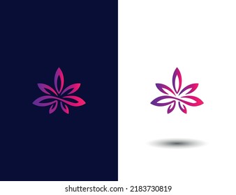 Ilustración vectorial del logotipo de flor abstracta creativa