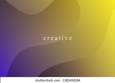 Creative abstract fluids composition background trend. Liquid, wavy, dynamic background, gradient color, flowing shapes,. Usable for landing page and wallpaper. Trendy and modern background color.