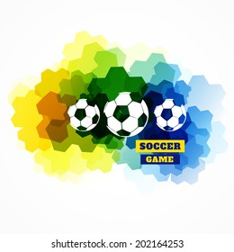 creative abstract football design vector