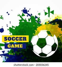 vector de diseño de fútbol abstracto creativo