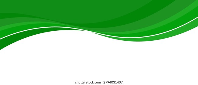 Creative abstract frame background with dynamic green curves and modern vector aesthetics.