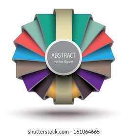 creative abstract futuristic shape