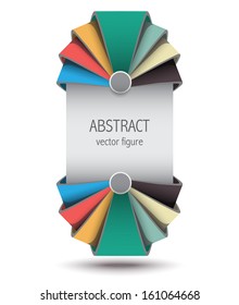 creative abstract futuristic shape