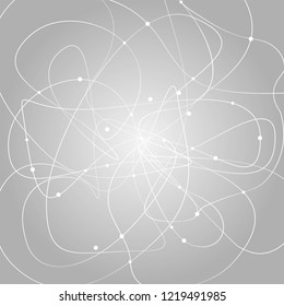 Creative abstract geometric background with glossy circles.