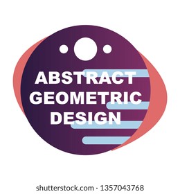 Creative abstract geometric background with glossy circles.