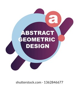 Creative abstract geometric background with glossy circles.