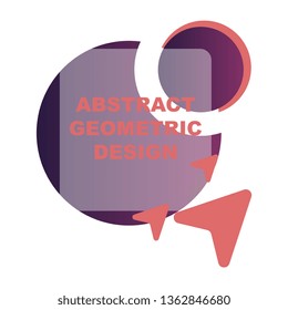 Creative abstract geometric background with glossy circles.
