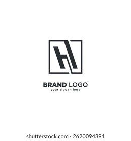 Creative Abstract Geometric H Letter Logo Design - Unique Modern Branding Concept.