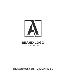 Creative Abstract Geometric A Letter Logo Design - Conceito Único e Moderno de Marca.