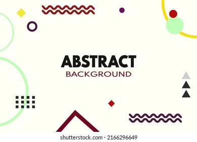 Creative abstract geometric memphis shape vector design, suitable for wallpaper, background, banner, etc