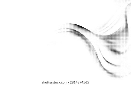 Creative abstract geometric pattern with dotted and curved lines design