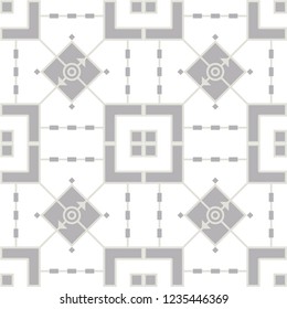Creative abstract geometric pattern with seamless vector and white background