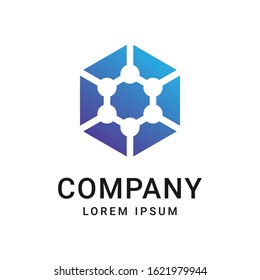 Creative Abstract Geometric Technology Concept Logo Stock Vector ...