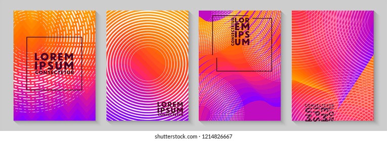 	
Creative abstract geometric wallpaper background. Trendy gradient wave shapes composition. Eps10 vector.