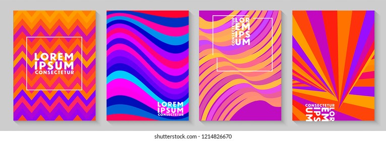 	
Creative abstract geometric wallpaper background. Trendy gradient wave shapes composition. Eps10 vector.