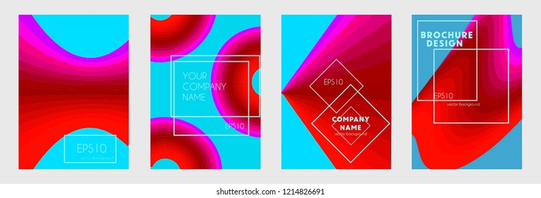 	
Creative abstract geometric wallpaper background. Trendy gradient wave shapes composition. Eps10 vector.