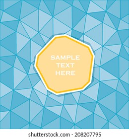 creative abstract geometrical shape brochure or banner cover design vector