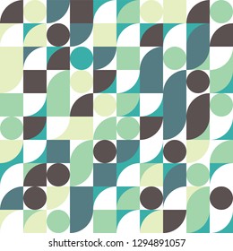 Creative abstract geometrical shape seamless pattern