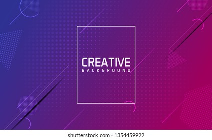 creative abstract gradient background with Dynamic shapes. halftone color. minimalist design concept. vector illustration