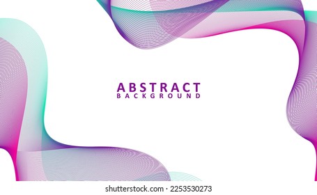 Creative abstract gradient waves background, Colorful wavy lines background