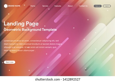 Creative abstract gradient for website and landing page template.Colorful  gradient mesh colors. web background. 