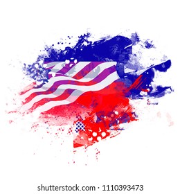creative   abstract for Happy 4th of July Independence Day
 of USA with nice and 
creative  effect illustration in a creative background