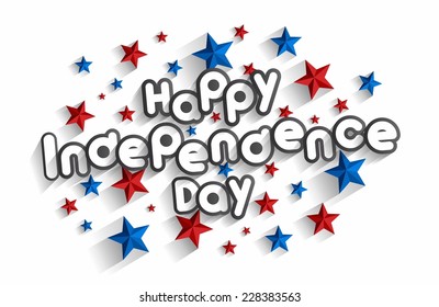 Creative Abstract Happy Independence Day vector Illustration