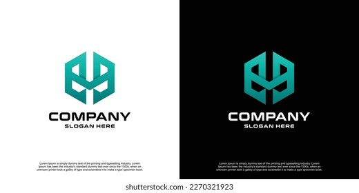 Design für kreatives abstraktes Hexagon-Logo