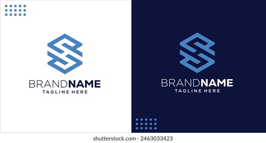 Creative Abstract Hexagon S Logo Design, Design Inspiration, Design Illustration, Vector