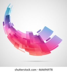 Fondo creativo abstracto de alta tecnología futurista.