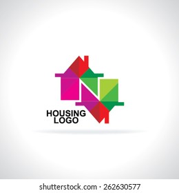 Creative Abstract Home Logo Concept 