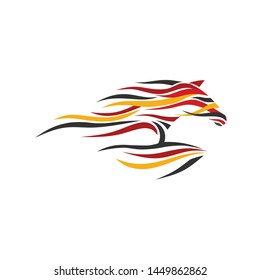 creative abstract horse color vector illustration