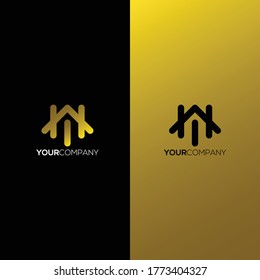 kreatives Logo-Konzept für das abstrakte Haus. Minimalis Logo Design. Kreatives Logo. Symbol-Vektorsymbol