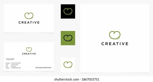 creative of abstract icon logo template with letter c monogram tooth
