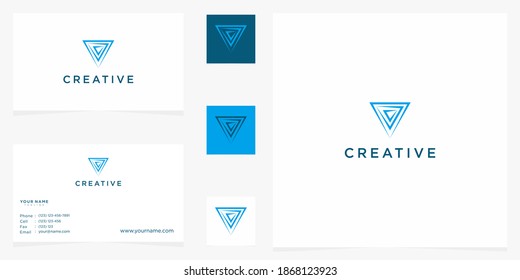 creativo de la plantilla de logotipo de icono abstracto con letra c