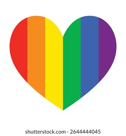 Creative abstract icon representing LGBTQ+ pride with dynamic rainbow elements. A bold and colorful tribute to freedom.