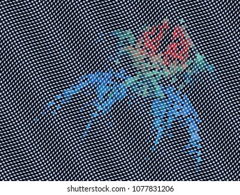 Creative abstract  illustration. Spotted  halftone effect. Creative vector colorful background. Pattern for backgrounds, wallpaper, screen savers, covers, print, business cards, posters.