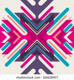 Creative abstract illustration. Vector illustration.