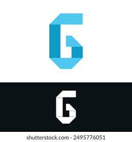 Diseño del logotipo de la letra G abstracta creativa. Vector Premium