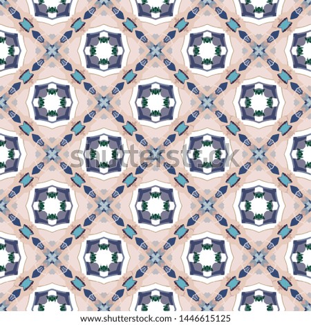 Creative abstract Islamic traditional pattern style background. Stylish fabric print with ethnic ornate design