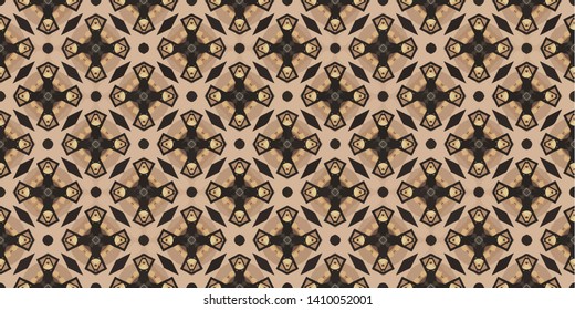 Creative abstract Islamic traditional seamless pattern style background. Stylish fabric print with ethnic ornate design
